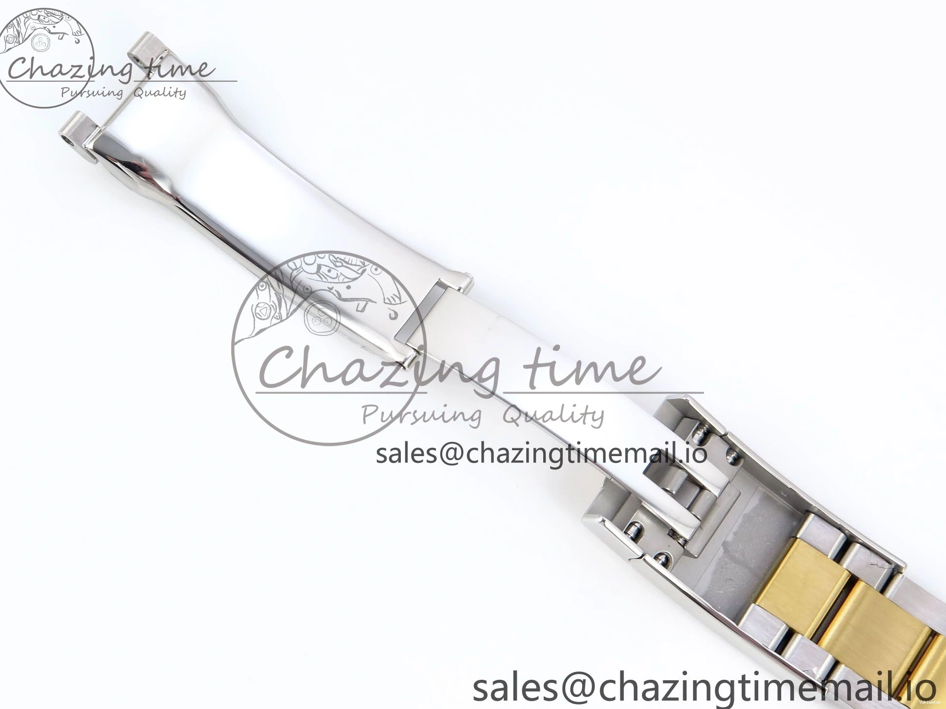 A3235 on Edition 36 126233 YG EWEF Marker Best DateJust Green Gray Bracelet Roman Dial Oyster SS 0212